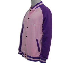 Z037 羅紋棒球外套訂造 拼接撞色棒球外套  女子 棒球 褸  綿褸 棒球外套供應訂做 Z037 羅紋棒球外套訂造 拼接撞色棒球外套  女子 棒球 褸  綿褸 棒球外套供應訂做